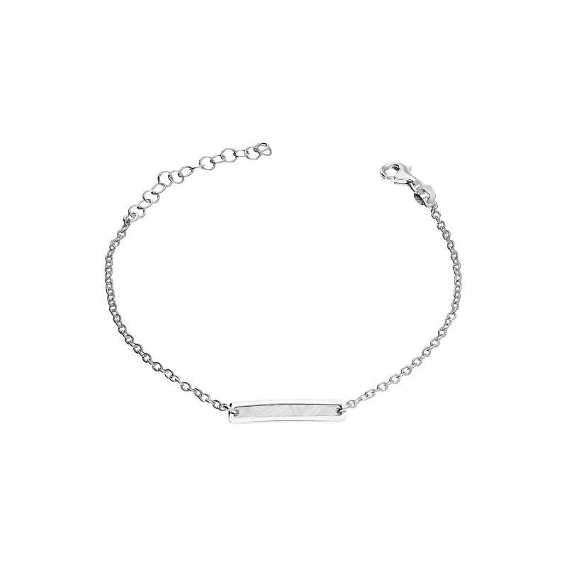 Bransoleta srebrna wąski matowy prostokąt/rolo M3-093 ROD próba 925