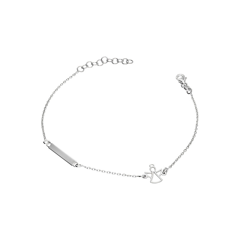Srebrna Bransoletka z Aniołkiem pr. 925 - JubilerSezam.pl