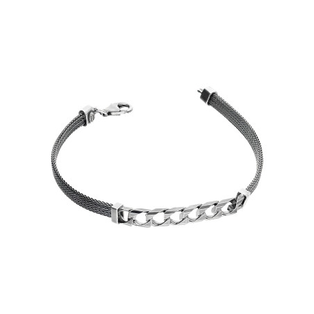 Bransoleta męska srebrna pancer ścinany/calca PW533 próba 925