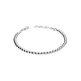 Srebrna bransoletka kulki pr. 925 - JubilerSezam.pl