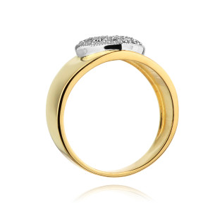 Pierścionek zaręczynowy z diamentami SERCE BE W-352 próba 585