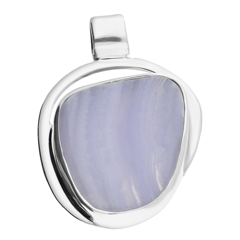 Zawieszka srebrna błękitny Chalcedon Turcja GX-chaltur-5 próba 925