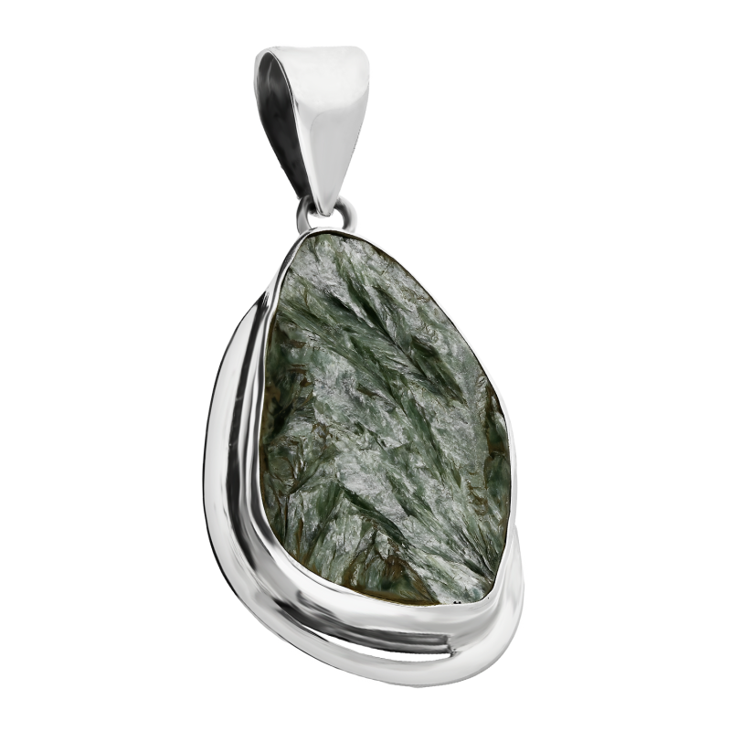 Zawieszka srebrna serafinit Syberia GX MINERALS GX-seraf-20 próba 925