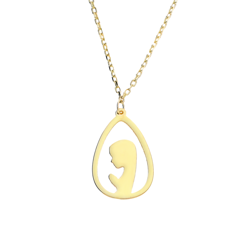 Złoty Naszyjnik Matka Boska w Kropli pr. 375 - JubilerSezam.pl