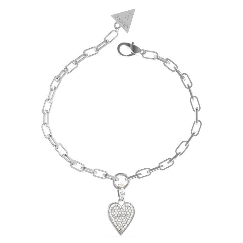 Bransoletka Guess JUBB03250JWRH srebrna z cyrkoniami - JubilerSezam.pl