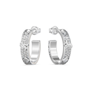 Kolczyki Guess srebrne z cyrkoniami JUBE03284JWRH - JubilerSezam.pl