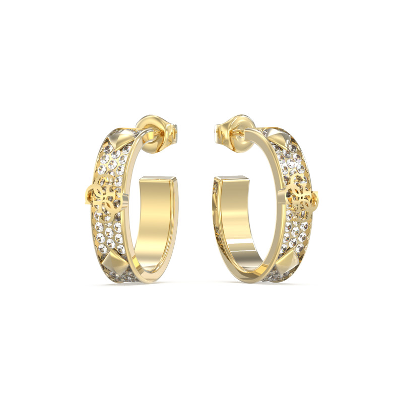 Złote Kolczyki Guess z Kryształkami JUBE03284JWYG - JubilerSezam.pl