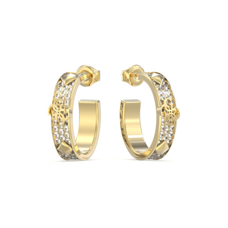 Złote Kolczyki Guess z Kryształkami JUBE03284JWYG - JubilerSezam.pl