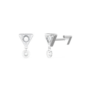 Kolczyki Guess srebrne z cyrkoniami JUBE03304JWRH - JubilerSezam.pl