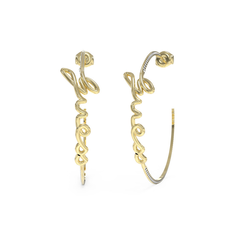 Złote Kolczyki Guess z Kryształkami JUBE03312JWYG - JubilerSezam.pl