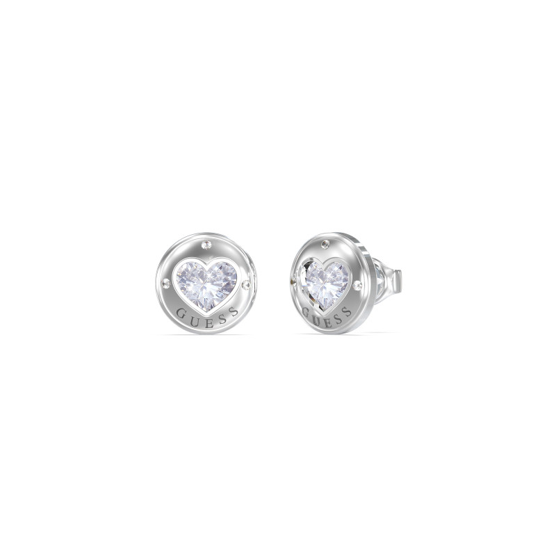 Kolczyki Guess srebrne z cyrkoniami JUBE03349JWRH - JubilerSezam.pl