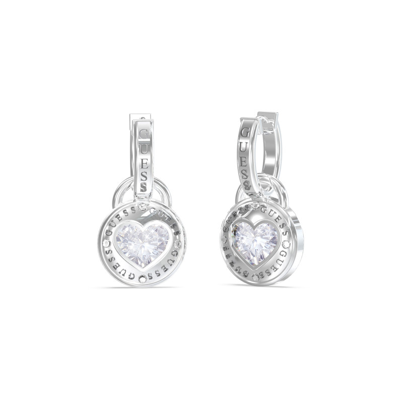 Kolczyki Guess srebrne z cyrkoniami JUBE03351JWRH - JubilerSezam.pl