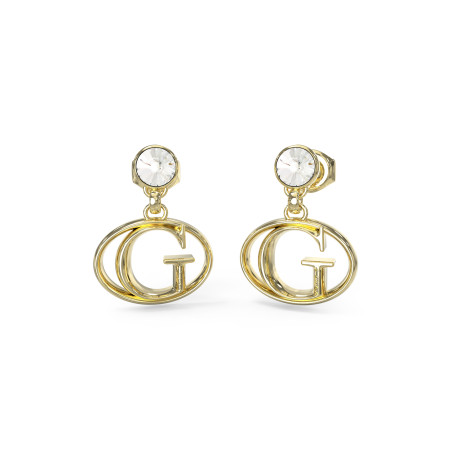 Złote kolczyki Guess z cyrkoniami JUBE03361JWYG - JubilerSezam.pl