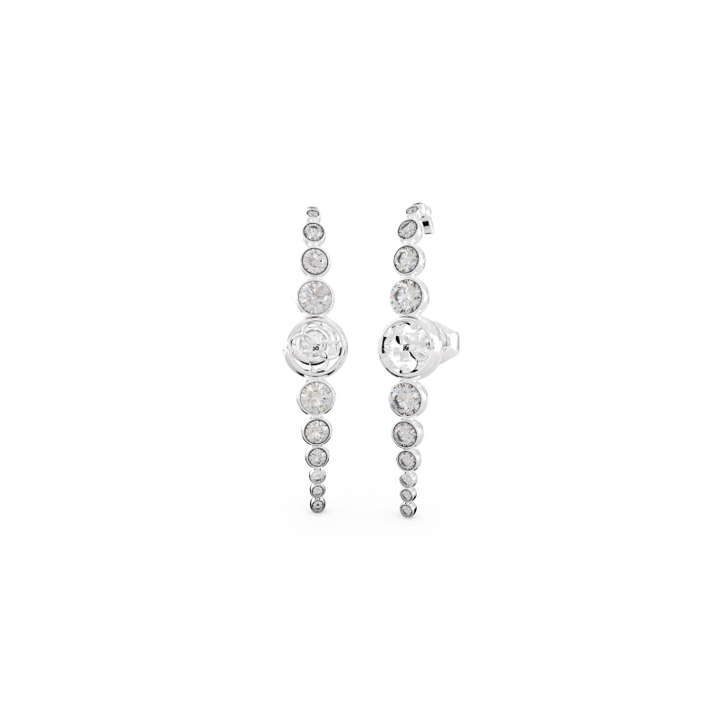 Kolczyki Guess złote z kryształami JUBE03372JWRH - JubilerSezam.pl