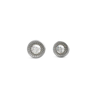 Kolczyki Guess srebrne z cyrkoniami JUBE03396JWRH - JubilerSezam.pl