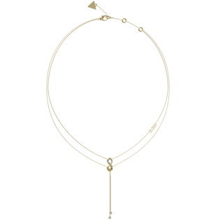 Złoty Naszyjnik Guess z Kryształami JUBN03261JWYG - JubilerSezam.pl