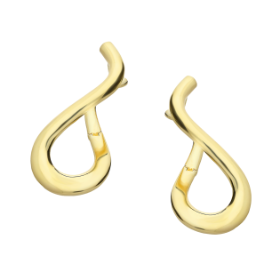 Złote kolczyki ósemki pr. 585 - Symbol Nieskończoności - JubilerSezam.pl