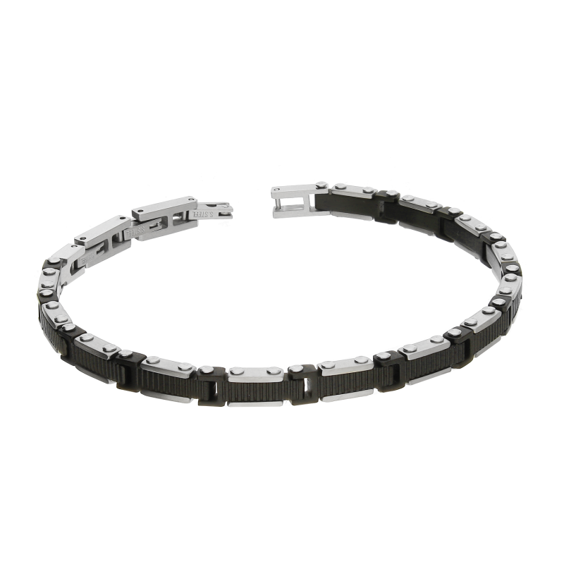 Bransoleta męska płotek z środkiem w formie bieżnika EX BRX1488