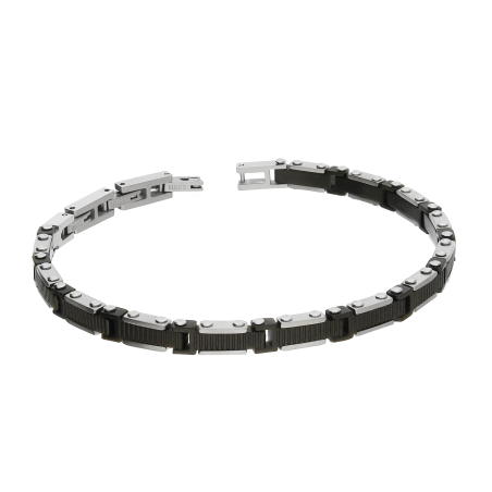 Bransoleta męska płotek z środkiem w formie bieżnika EX BRX1488