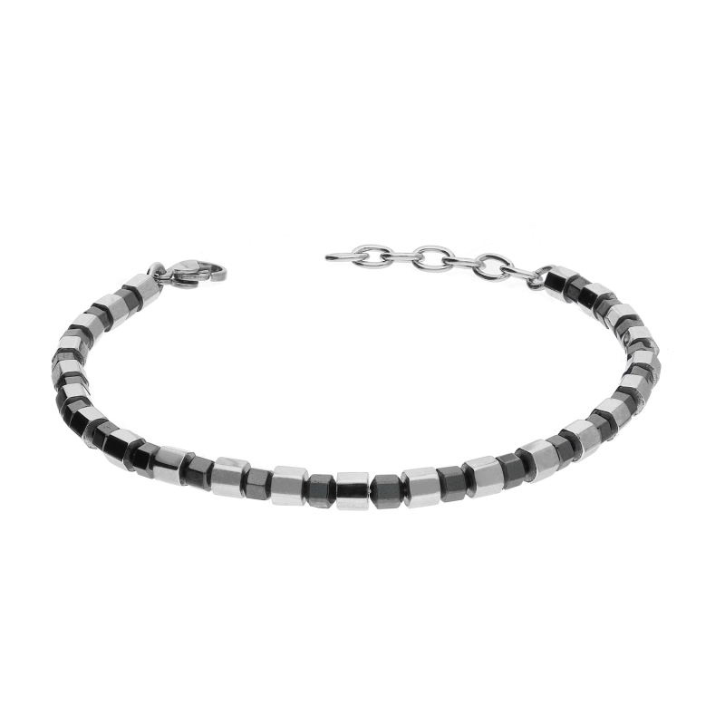 Bransoleta męska STEELMAN z sześcianami EX BRX1321