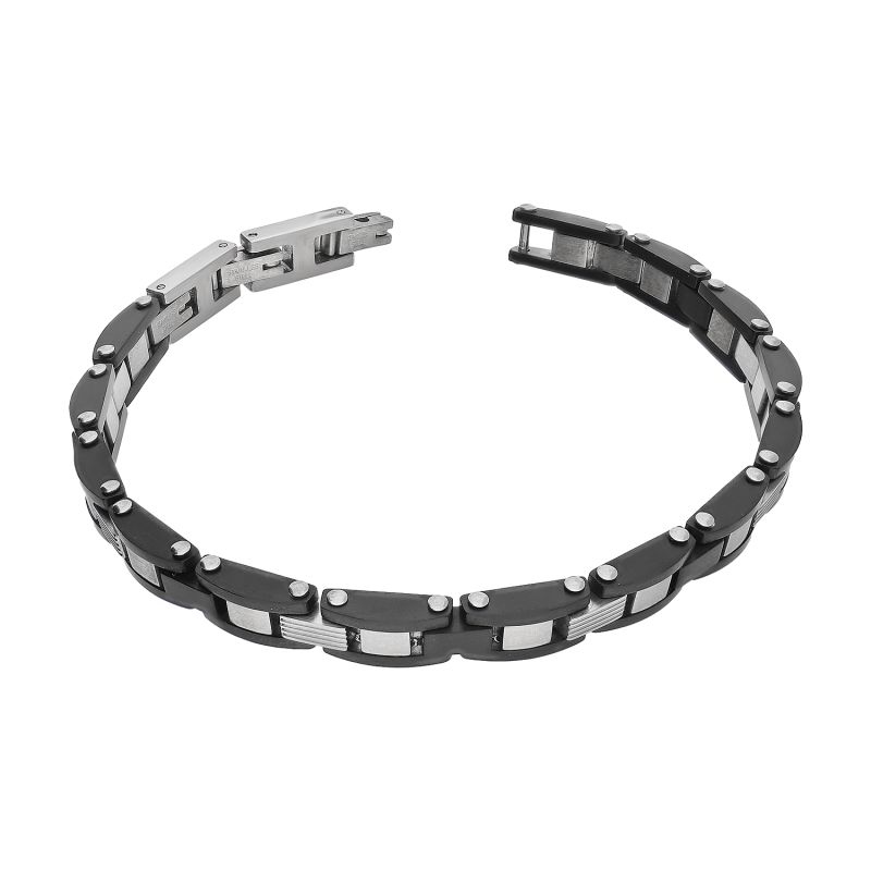 Bransoleta męska matowy i gładki płotek EX BRX1960