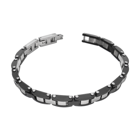 Bransoleta męska matowy i gładki płotek EX BRX1960