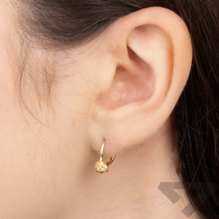 Kolczyki złote tłoczone półkulki/big.zam. AR XXE12913-DC próba 585