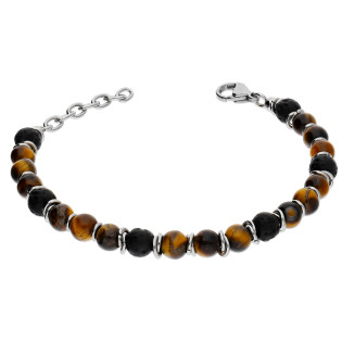 Męska bransoleta stalowa z kulkami Tiger - JubilerSezam.pl