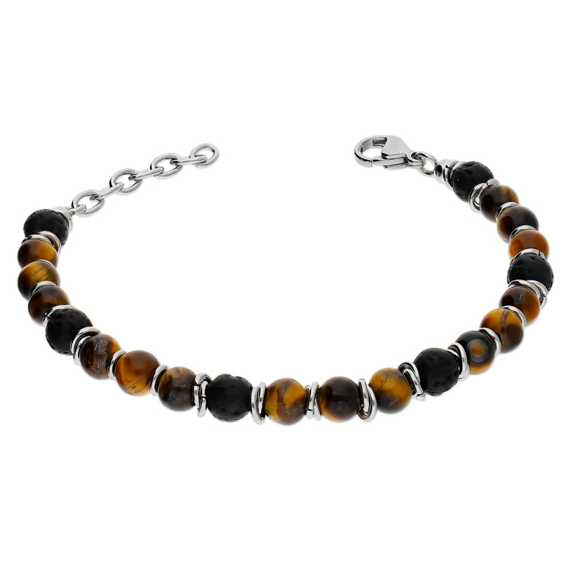 Męska bransoleta stalowa z kulkami Tiger - JubilerSezam.pl