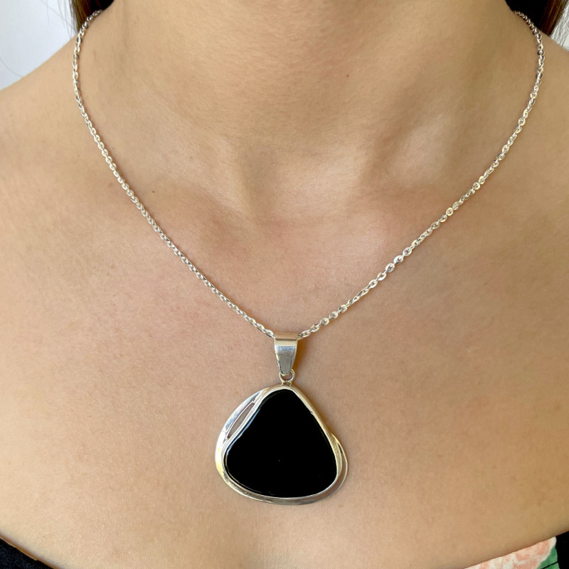 Zawieszka srebrna onyks Brazylia GX-ony-3 próba 925