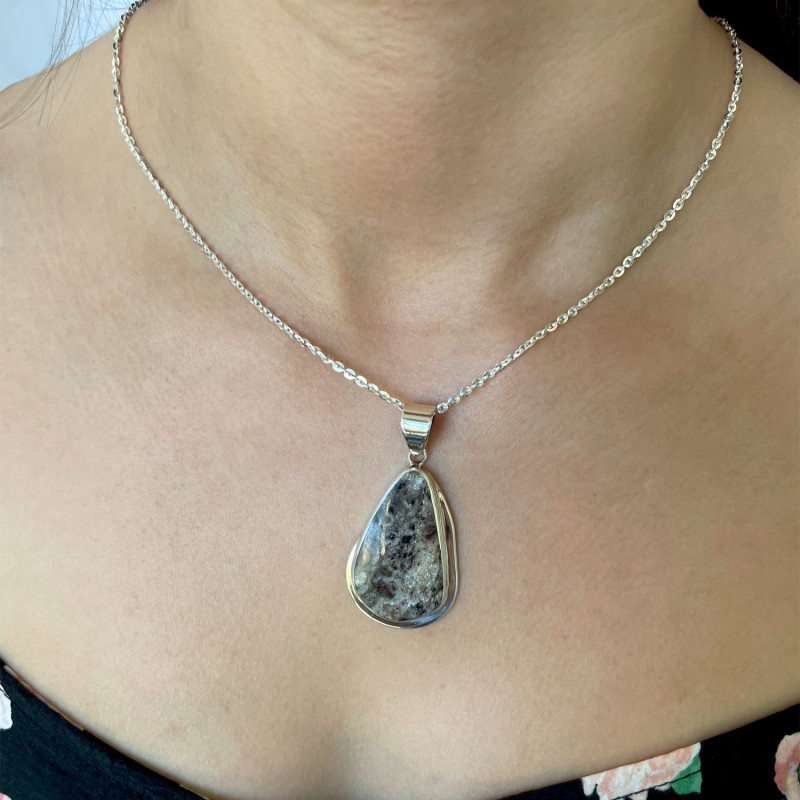 Zawieszka srebrna granat Norwegia GX-granor-3 próba 925