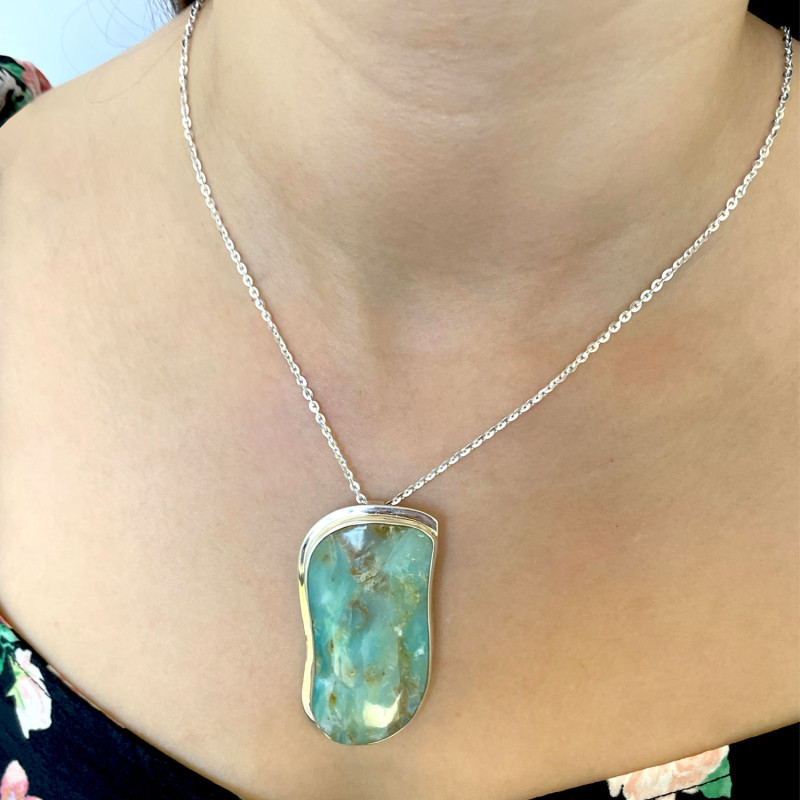 Zawieszka srebrna opal Andyjski Peru GX MINERALS GX-opand-1 próba 925