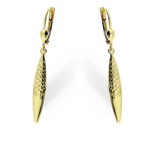 Kolczyki złote grawerowana łezka/big.zam. AR XDCNCWSE5252 próba 585