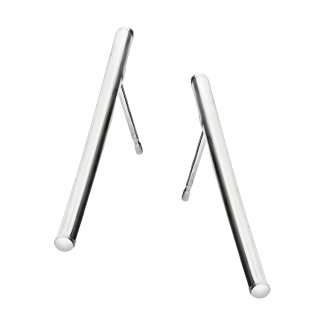 Kolczyki srebrne prosta wypukła rurka/sztyft M3-099 ROD próba 925