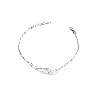 Srebrna Bransoletka Skrzydło ażurowe pr. 925 - JubilerSezam.pl