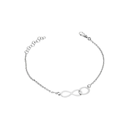 Srebrna Bransoletka Kółko i Nieskończoność - JubilerSezam.pl