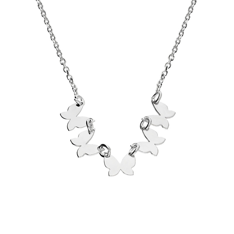 Srebrny naszyjnik Motylki próby 925 - JubilerSezam.pl