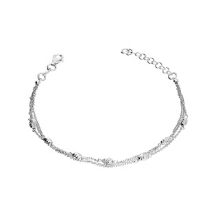 Bransoleta srebrna grawerowane beczułki/rolo x3 M3 PW566-1 ROD próba 925