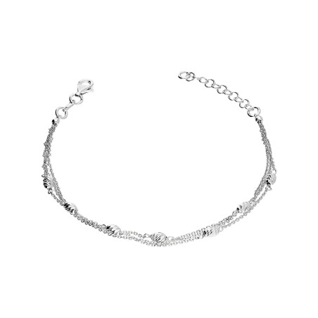 Bransoleta srebrna grawerowane beczułki/rolo x3 M3 PW566-1 ROD próba 925