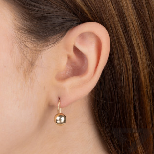 Kolczyki złote kulki blask 8mm/bigiel AR BSC4-STBE1916-8MM próba 375