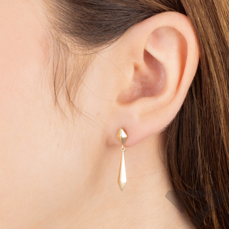 Kolczyki złote stożek i deltoid/sztyft AR XXNSE8989 próba 375