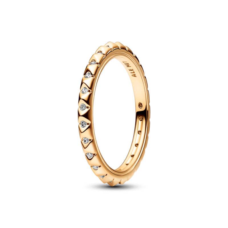 Pierścionek Pandora ME Piramidy platerowany złotem - JubilerSezam.pl