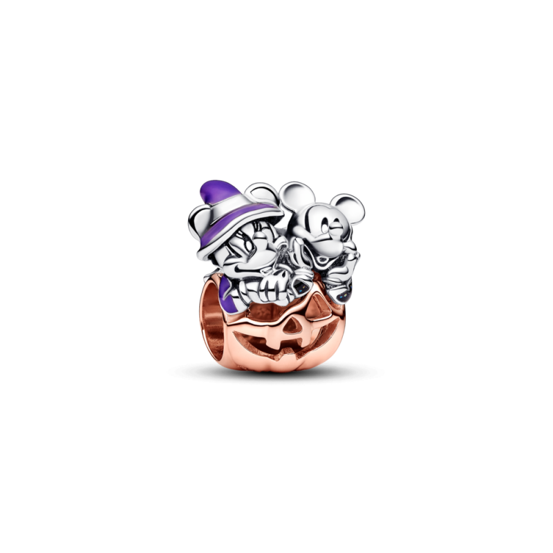 Charms Disney z Myszkami Miki i Minnie w dyni na Halloween 782816C01
