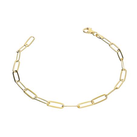 Bransoleta pozłacana anker płaski long BC 2107-021 GOLD próba 925