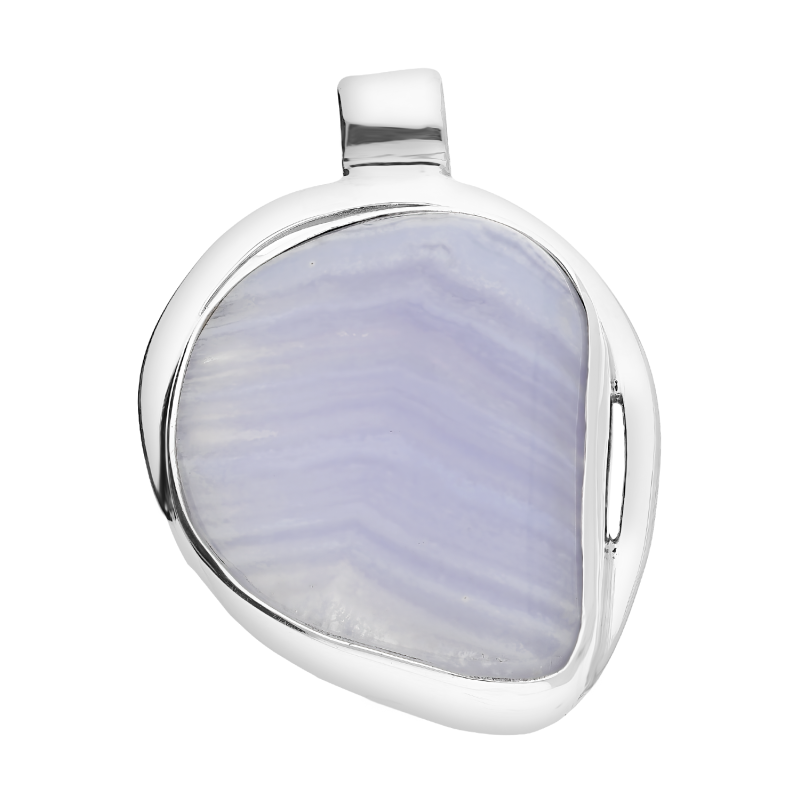 Zawieszka srebrna błękitny Chalcedon Turcja GX-chaltur-3 próba 925