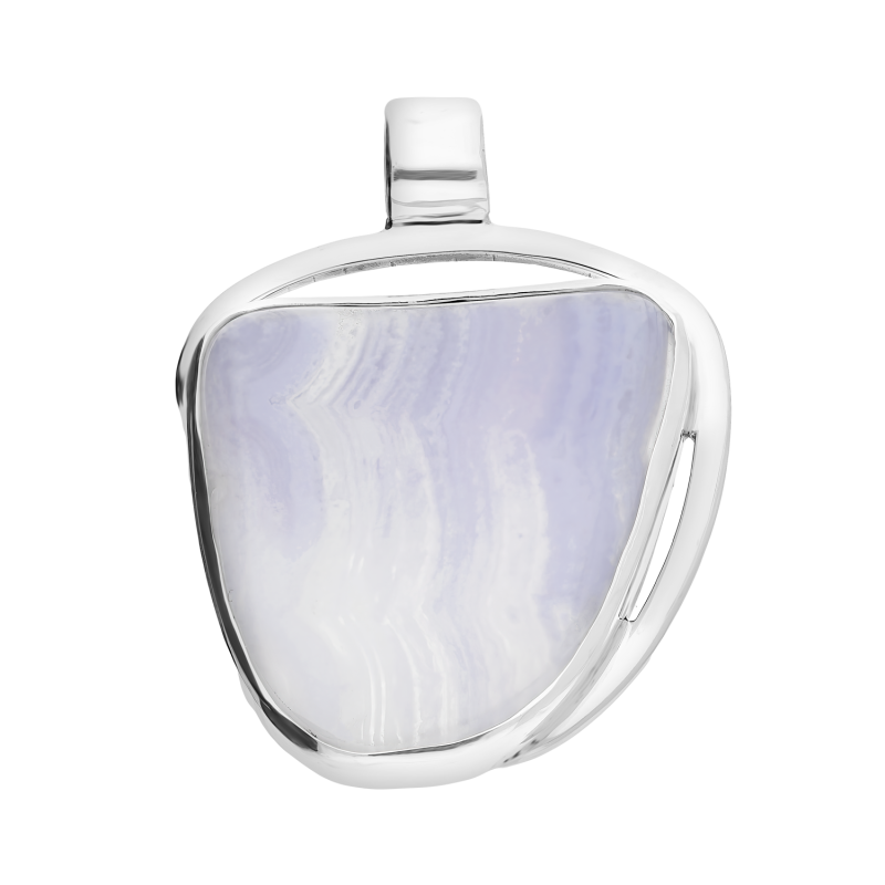 Zawieszka srebrna błękitny Chalcedon Turcja GX-chaltur-4 próba 925