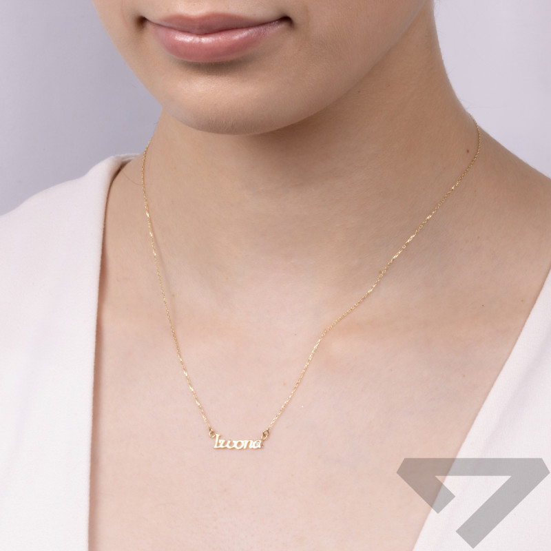 Naszyjnik złoty z imieniem Iwona/anker MZ T57-NN-5-CZ próba 375