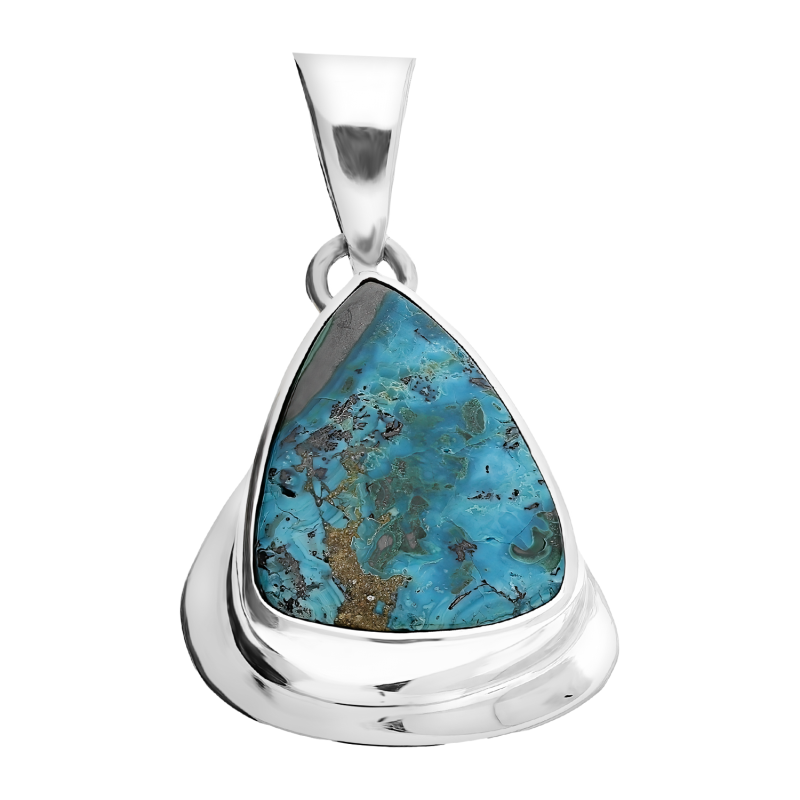 Zawieszka srebrna chryzokola Afryka GX-chryz-23 próba 925