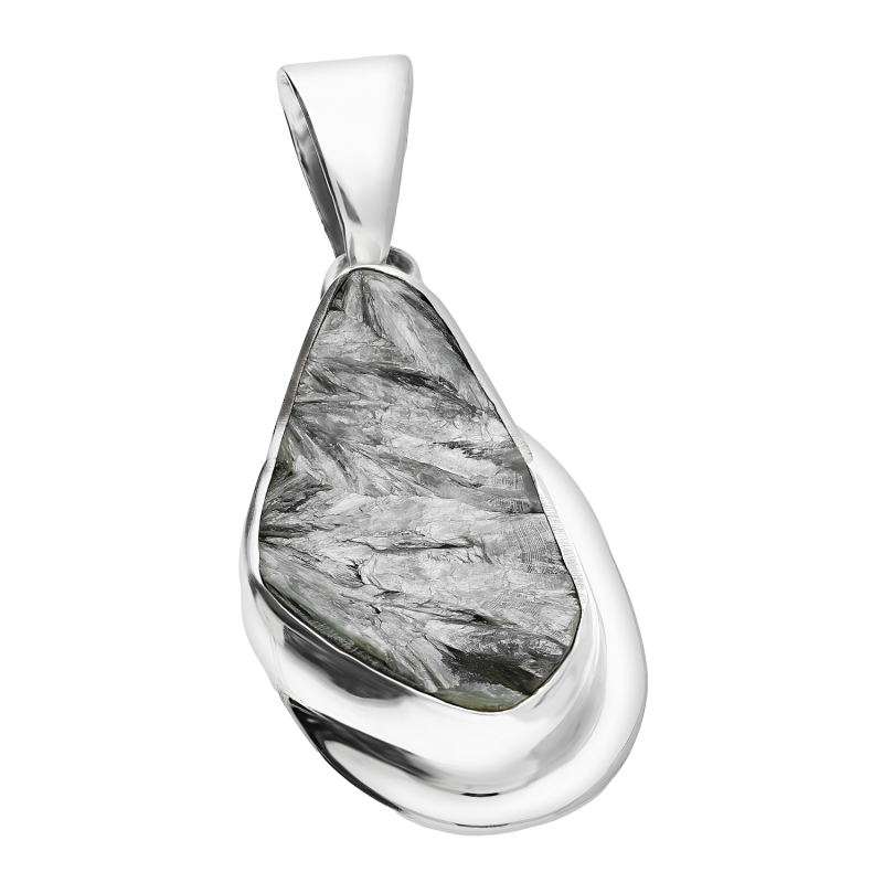 Zawieszka srebrna serafinit Syberia grey GX-seraf-25 próba 925