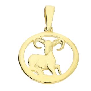 Złoty Znak Zodiaku Baran pr. 375 - JubilerSezam.pl